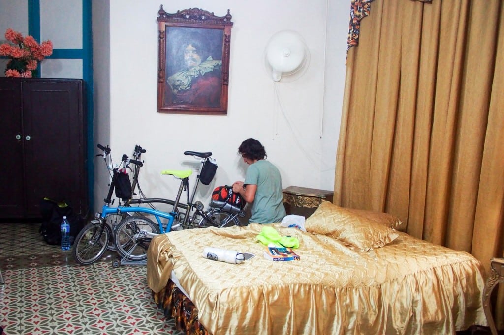 Bikes in our room at a Casa Particular in Remedios